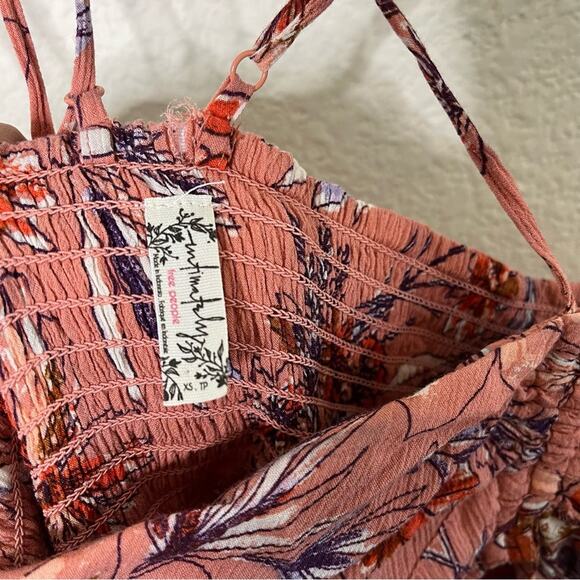 Free People Intimately Free One Step Ahead Maxi Slip / Sunset Combo Womens XS - Picture 9 of 11